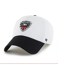 '47 Brand Men's White D.c. United Two-Tone Clean Up Adjustable Hat