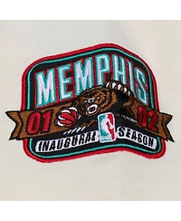 Mitchell & Ness Men's Cream Memphis Grizzlies Hardwood Classics Chainstitch Premium T-Shirt