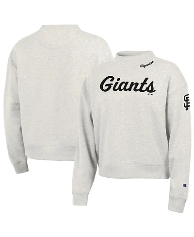 Champion Women's Stone San Francisco Giants Triumph Tri-Blend Sweatshirt