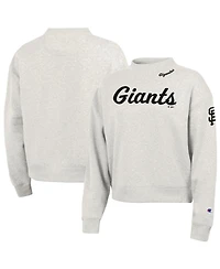 Champion Women's Stone San Francisco Giants Triumph Tri-Blend Sweatshirt