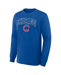 Fanatics Men's Royal Chicago Cubs Lock-Up Legacy Long Sleeve T-Shirt