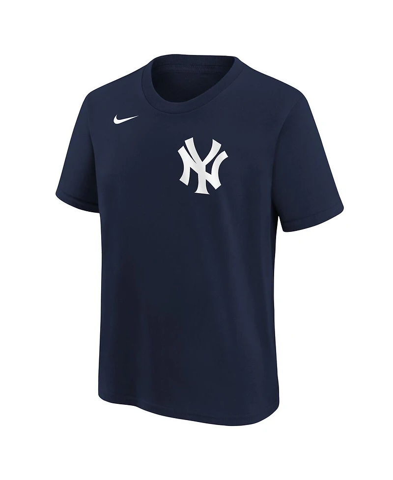 Nike Big Boys and Girls Jazz Chisholm Jr. Navy New York Yankees Name Number T-Shirt