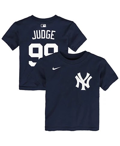 Nike Baby Boys and Girls Aaron Judge Navy New York Yankees Name & Number T-Shirt