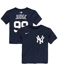 Nike Baby Boys and Girls Aaron Judge Navy New York Yankees Name & Number T-Shirt
