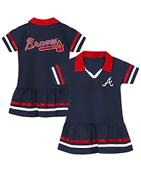 Outerstuff Toddler Navy Atlanta Braves Star Player Dress