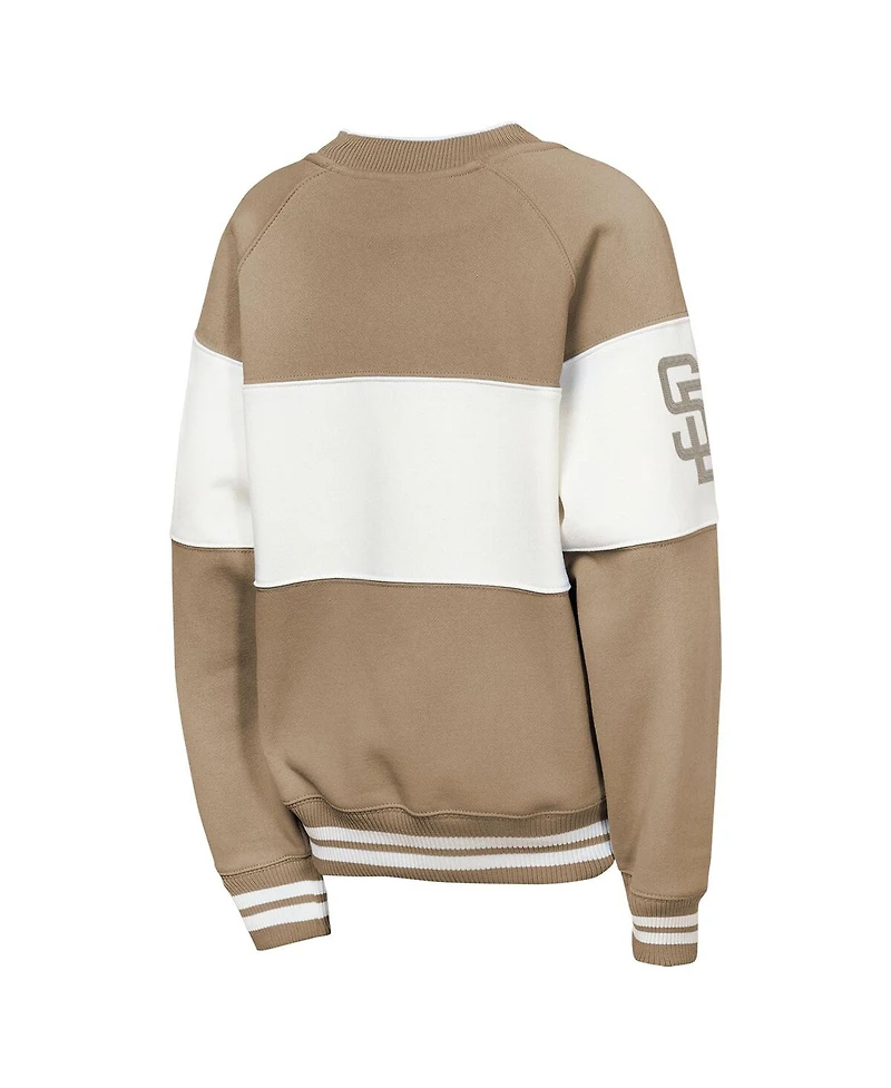 Outerstuff Big Boys and Girls Brown San Diego Padres Ultimate Pastels On Base Sweatshirt