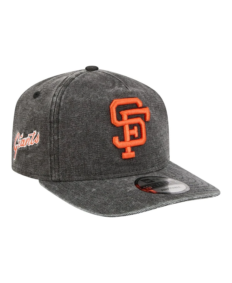 New Era Men's Black San Francisco Giants Throwback Denim Classic 19TWENTY Adjustable Hat