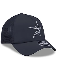 New Era Men's Navy Houston Astros 2026 Batting Practice Alternate Apex 9FORTY Adjustable Hat