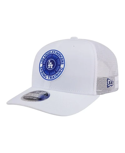 New Era Men's White Los Angeles Dodgers 2026 Spring Training Fan Pack 9SEVENTY Adjustable Trucker Hat
