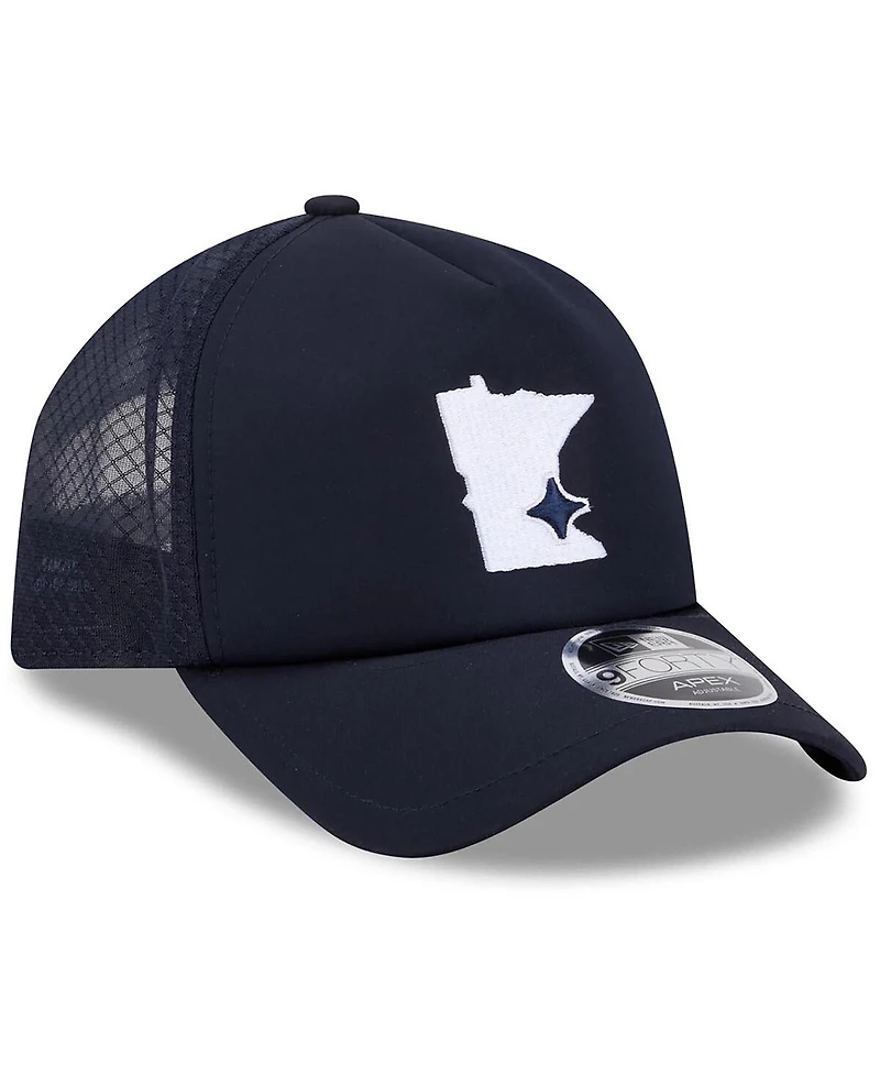 New Era Men's Navy Minnesota Twins 2026 Batting Practice Alternate Apex 9FORTY Adjustable Hat