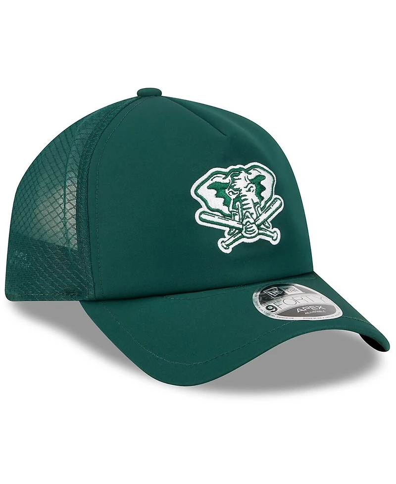 New Era Men's Green Athletics 2026 Batting Practice Alternate Apex 9FORTY Adjustable Hat