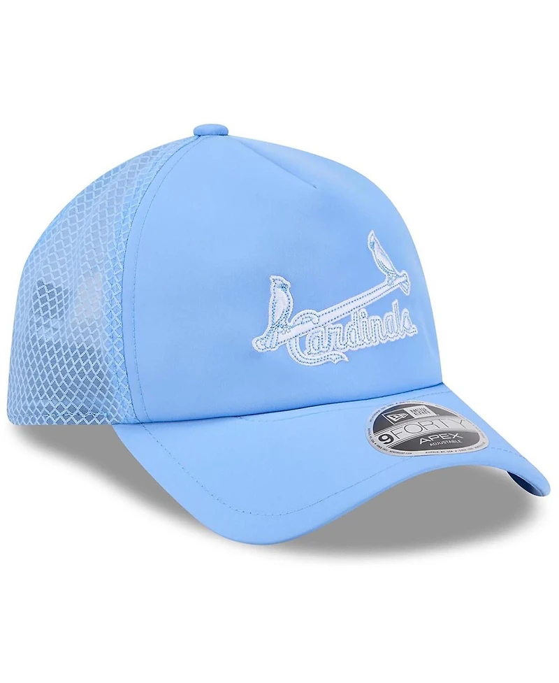 New Era Men's Light Blue St. Louis Cardinals 2026 Batting Practice Alternate Apex 9FORTY Adjustable Hat