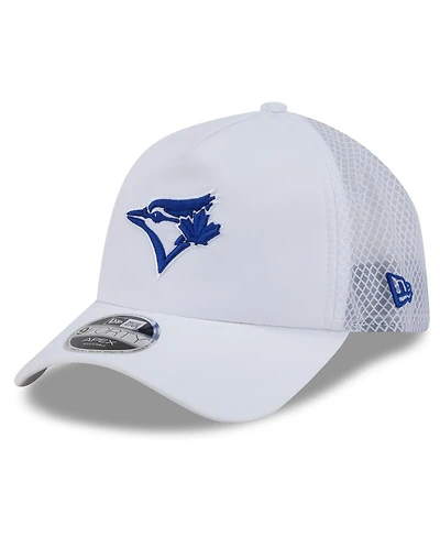 New Era Men's White Toronto Blue Jays 2026 Batting Practice Apex 9FORTY Adjustable Trucker Hat