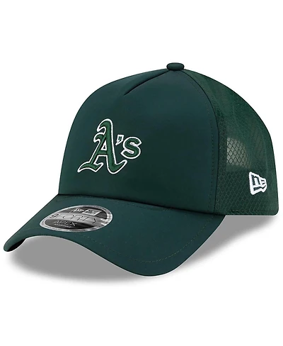 New Era Men's Green Athletics 2026 Batting Practice Apex 9FORTY Adjustable Trucker Hat
