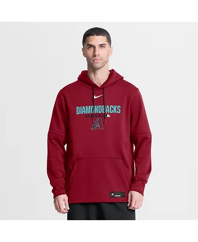Nike Men's Red Arizona Diamondbacks Authentic Collection Therma-fit Hoodie