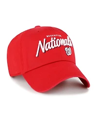 '47 Brand Women's Red Washington Nationals Ariana Clean Up Adjustable Hat