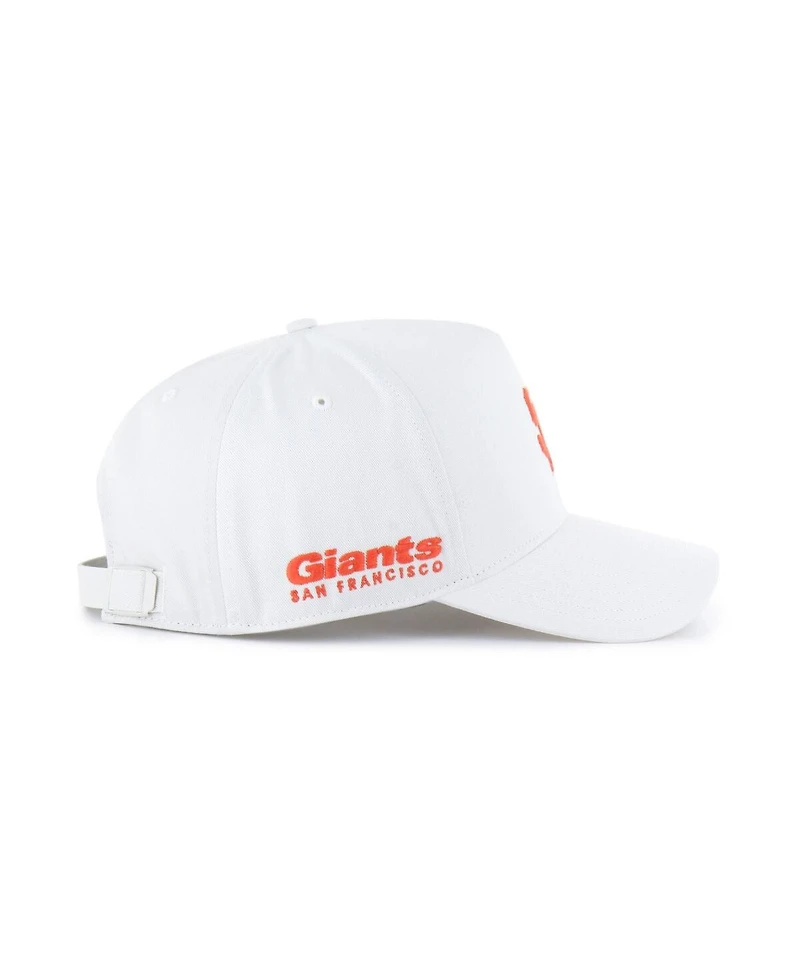 '47 Brand Men's White San Francisco Giants Foundational Pinch Offside Adjustable Hat