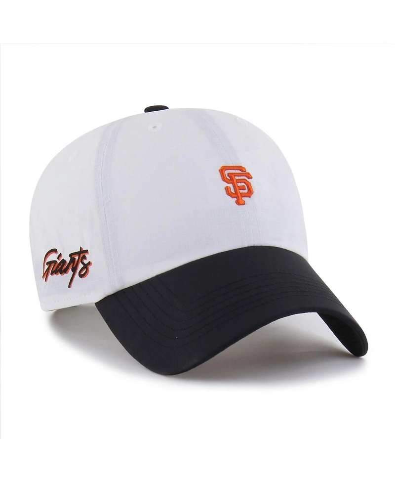 '47 Brand Men's White/Black San Francisco Giants Vista Mini Clean Up brrr° Adjustable Hat