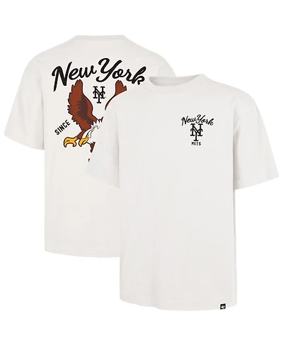 '47 Brand Men's Cream New York Mets Souvenir Eagle Foundation T-Shirt