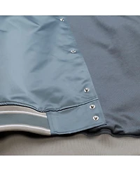 Mitchell & Ness Men's Gray Detroit Tigers Thunderstorm Head Coach Lightweight Satin Full-Snap Jacket