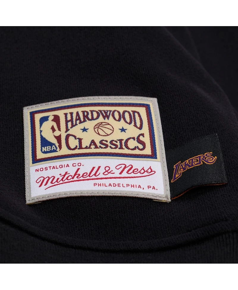 Mitchell & Ness Women's Black Los Angeles Lakers Hardwood Classics Script Lightweight Sweatshirt