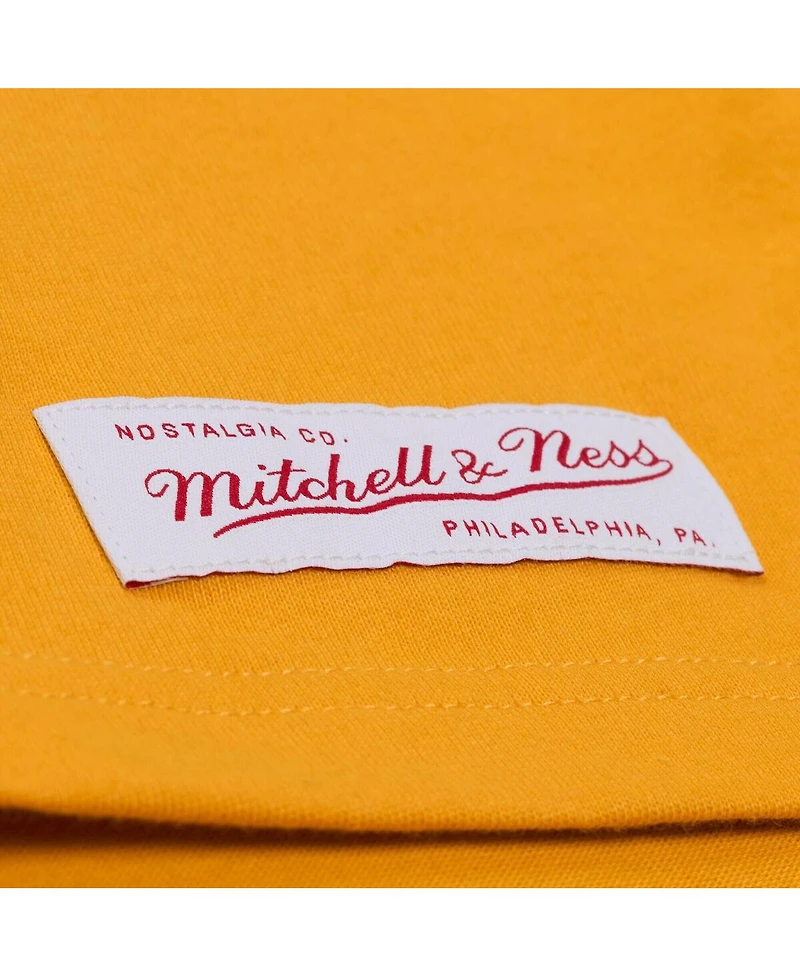 Mitchell & Ness Men's Gold Notre Dame Fighting Irish Double Clutch Premium T-Shirt