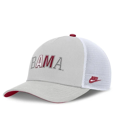 Nike Men's and Women's Gray Alabama Crimson Tide 2026 Basketball Refresh 5-Panel Rise Trucker Hat