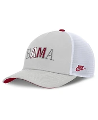 Nike Men's and Women's Gray Alabama Crimson Tide 2026 Basketball Refresh 5-Panel Rise Trucker Hat
