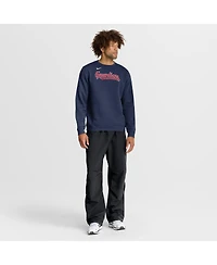 Nike Men's Navy Cleveland Guardians Primetime Wordmark Sweatshirt