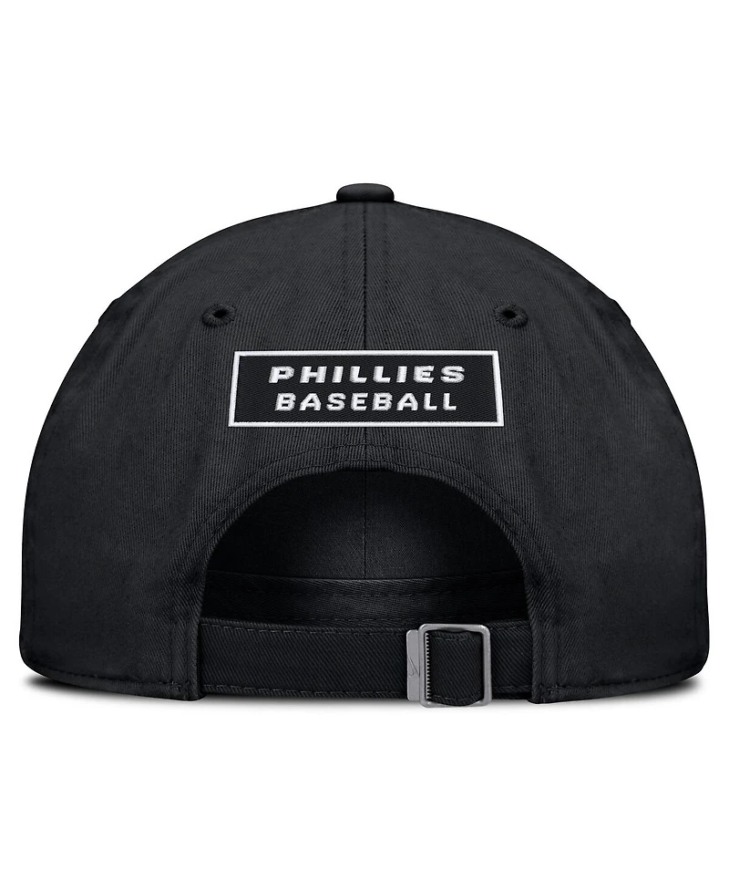 Nike Men's Black Philadelphia Phillies Primetime Club Adjustable Hat