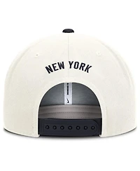 Nike Men's Cream/Navy New York Yankees Cooperstown Pro Dri-fit Snapback Hat