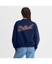 Fanatics Women's Navy Detroit Tigers Oversized Rage Against Full-Zip Jacket
