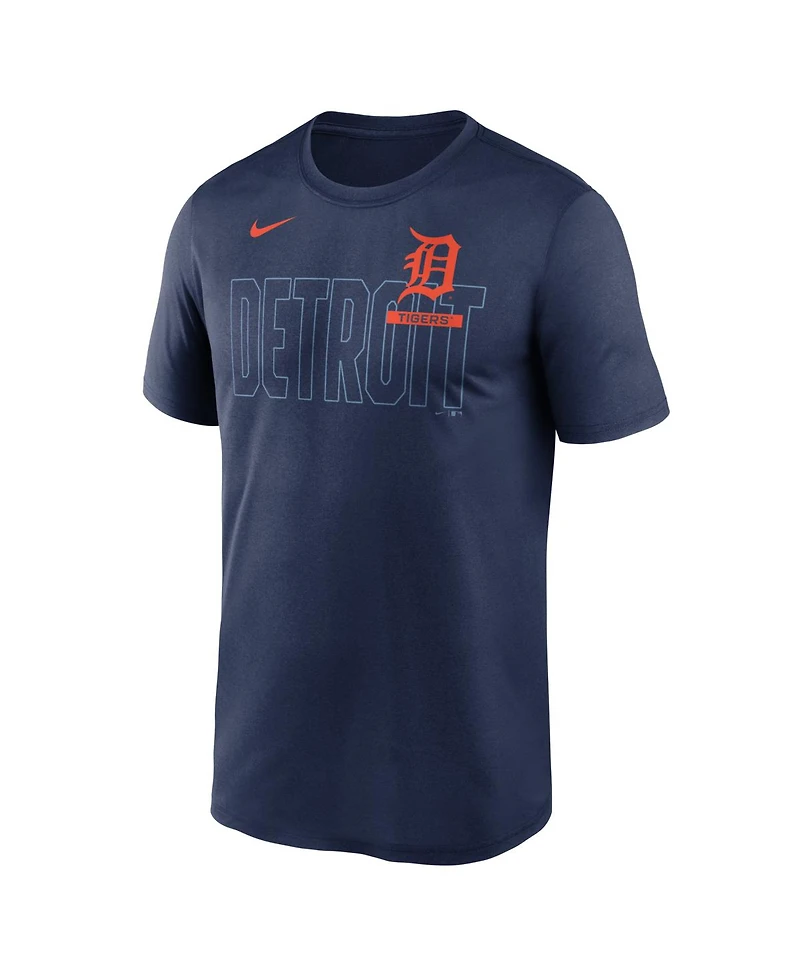 Nike Men's Navy Detroit Tigers Knockout Team Legend Dri-fit T-Shirt