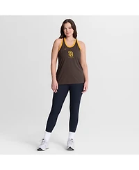 Nike Women's Brown San Diego Padres Tri-Blend Dri-fit Racerback Tank Top