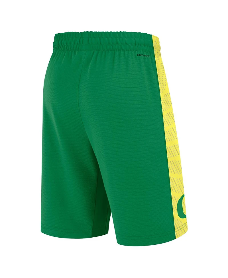 Nike Men's Green Oregon Ducks Road Replica Basketball Shorts