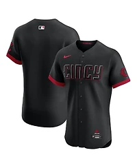 Nike Men's Black Cincinnati Reds City Connect Elite Jersey