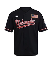 Adidas Men's Black Nebraska Huskers Alternate Replica Baseball Jersey
