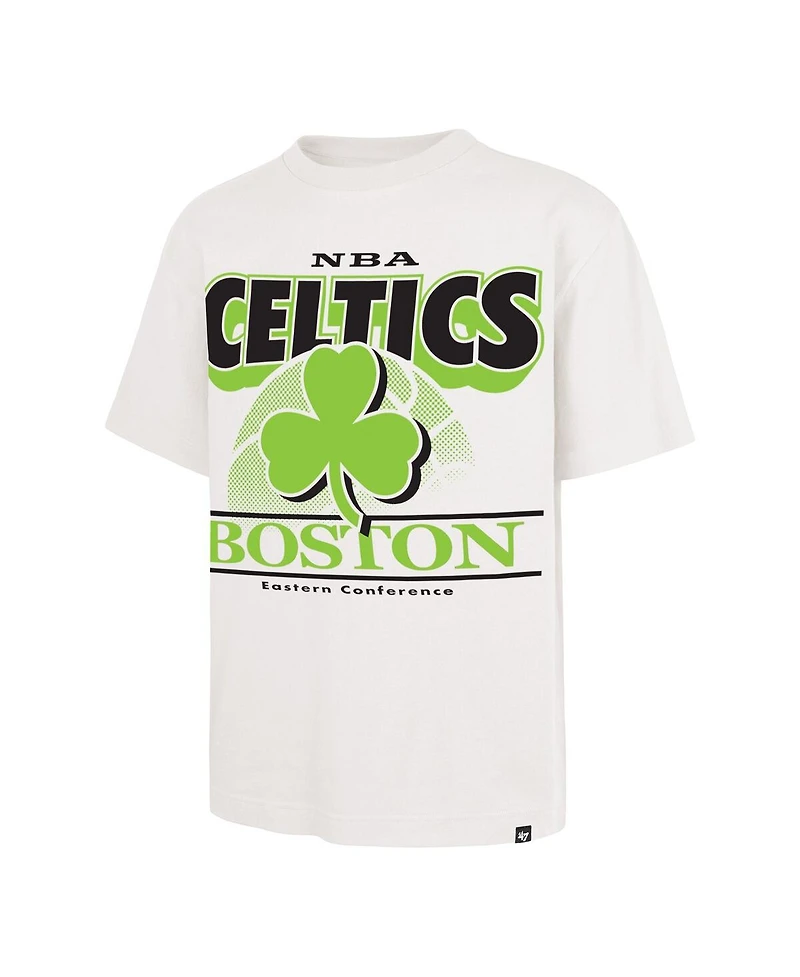 '47 Brand Men's White Boston Celtics City Edition Shifty Foundation T-Shirt
