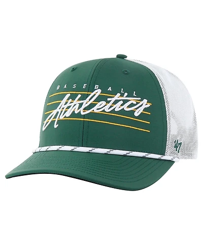 '47 Brand Men's Green Athletics Downburst Trucker Adjustable Hat
