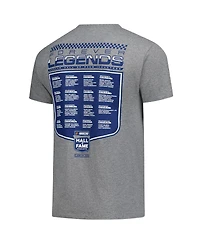 Checkered Flag Sports Men's Heather Charcoal Nascar 2-Spot 2026 Hall of Fame Class T-Shirt