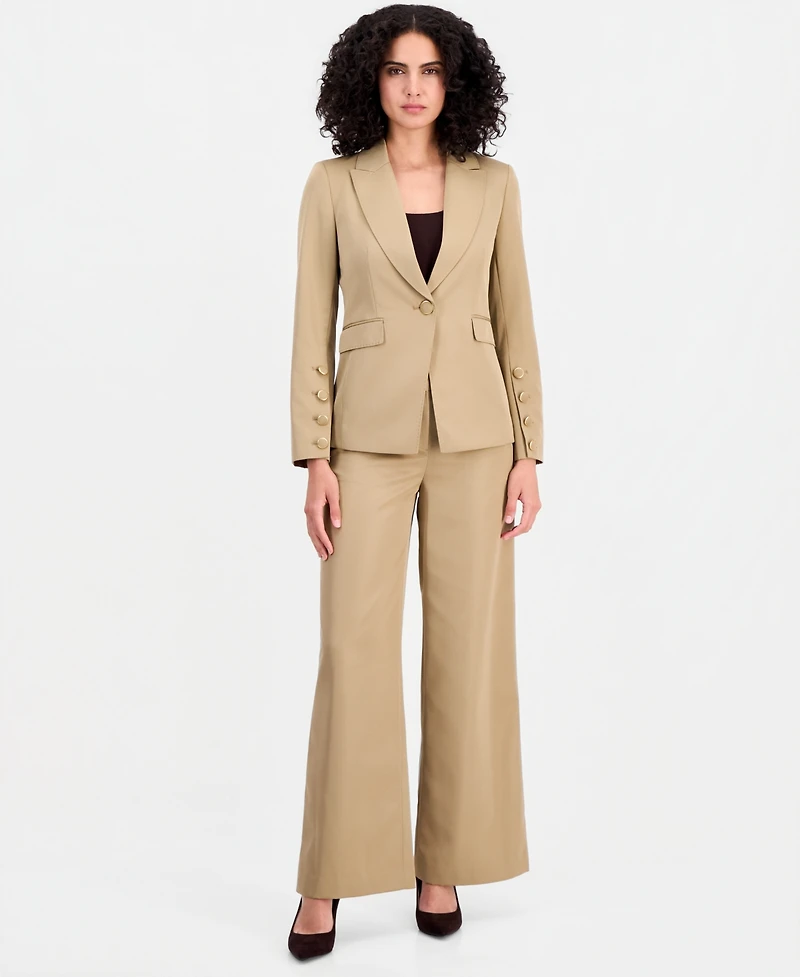 Tahari Asl Women's One-Button Peak-Lapel Blazer