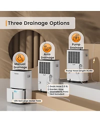 150 Pint Energy Star Dehumidifier with Built-in Pump for Basement and Extra Large Room