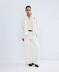 Mango Women's Belted Denim Trench Coat