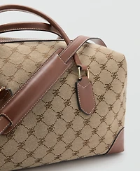 Mango Women's Logo-Print Bowling Bag