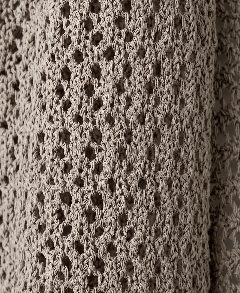 Mango Women's Open-Worked Knit Shawl