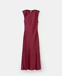 Mango Women's Fitted Satin Dress