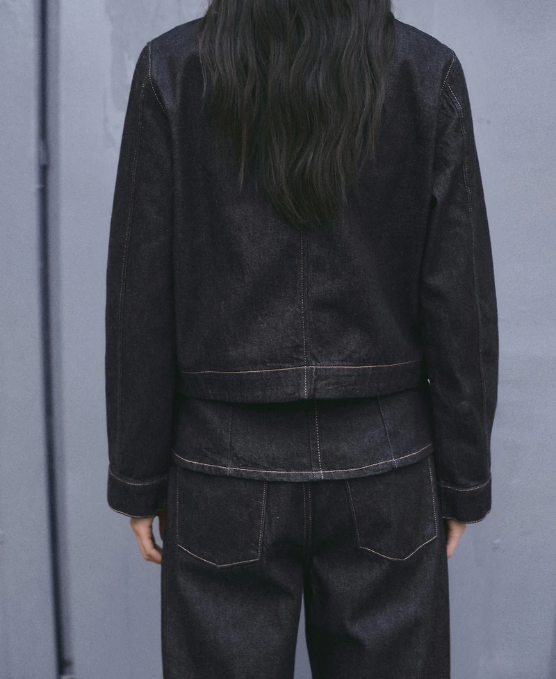 Mango Women's Pockets Denim Jacket