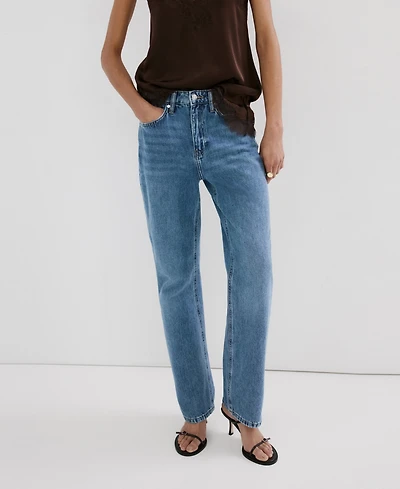 Mango Women's Matilda Medium-Rise Straight-Fit Jeans