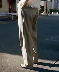 Mango Women's Low-Rise Wool Pants