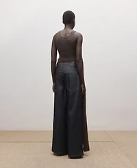 Mango Women's Low-Rise Wide Leg Jeans